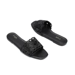 Mirror Cut Embellished Slide Sandal MY 319