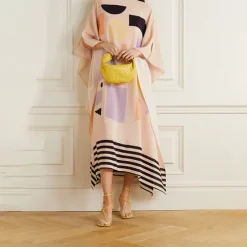 Peach Elegance Kaftan KAF0017