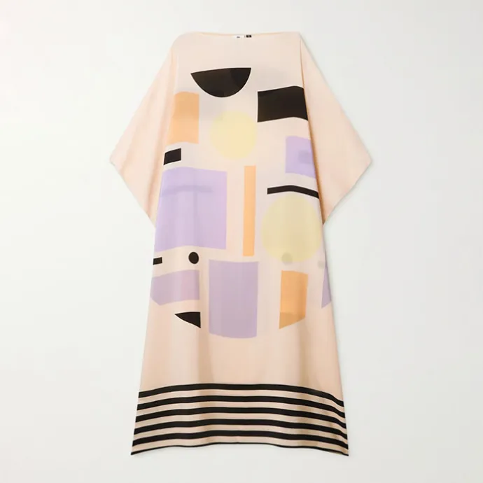 Peach Elegance Kaftan KAF0017