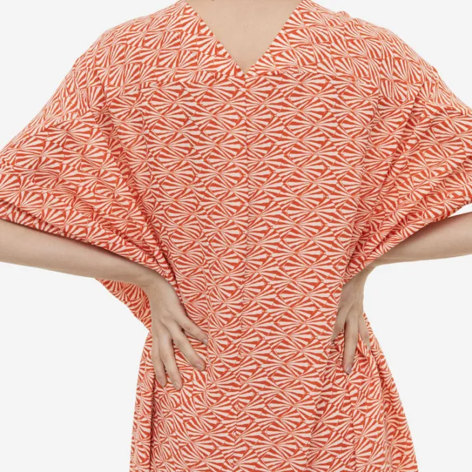 Peachy Abstract Bliss Kaftan J5872