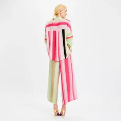 Premium Collar Cuff Shirt Style Two Face Co-Ord Set J5893