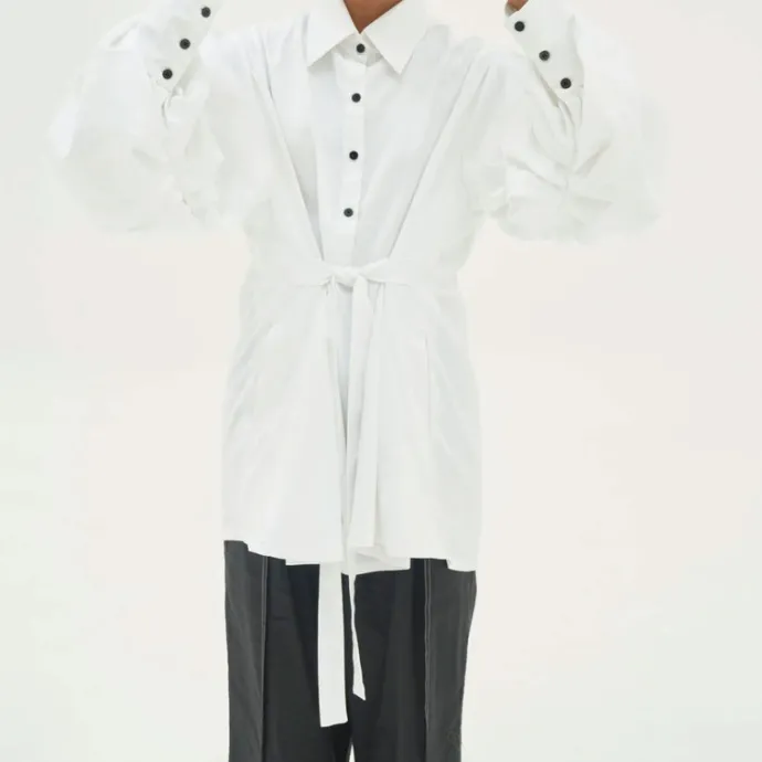 Premium White Cotton Shirt J7031