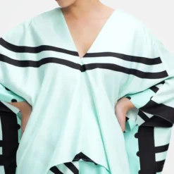 Printed Two Pcs Coord Set Top Pant Dress CORD0012