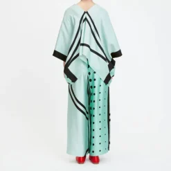 Printed Two Pcs Coord Set Top Pant Dress CORD0012