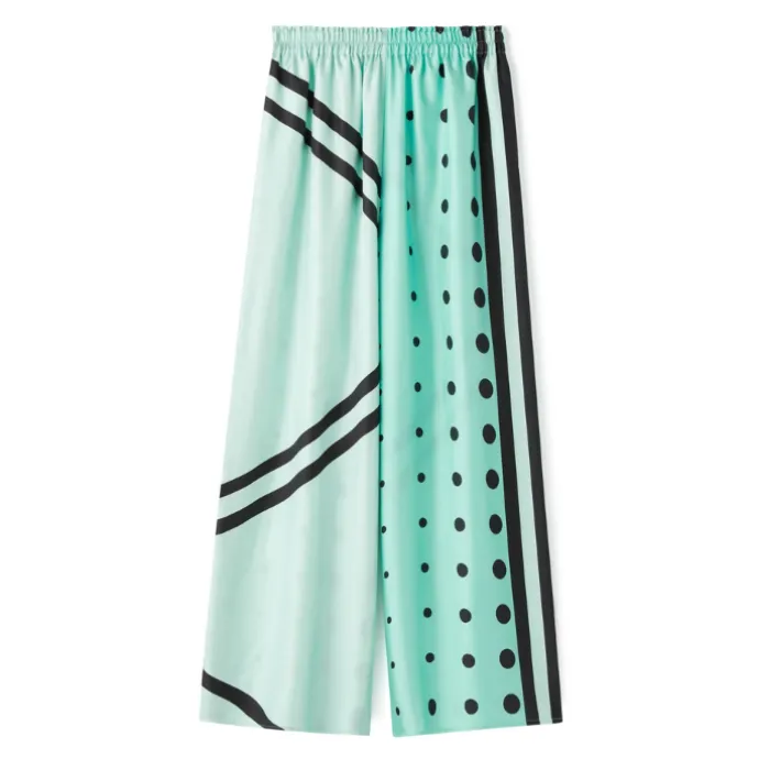Printed Two Pcs Coord Set Top Pant Dress CORD0012
