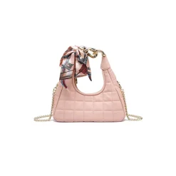 Quilted Mini Bag with scraf Detail HF 08