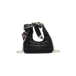 Quilted Mini Bag with scraf Detail HF 08