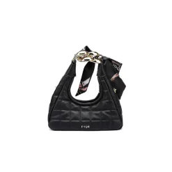 Quilted Mini Bag with scraf Detail HF 08