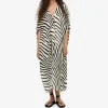 Safari Sizzle Zebra Print Women's Kaftan J5871