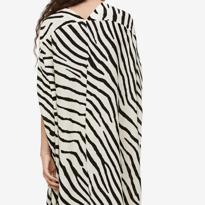 Safari Sizzle Zebra Print Women's Kaftan J5871