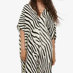 Safari Sizzle Zebra Print Women's Kaftan J5871