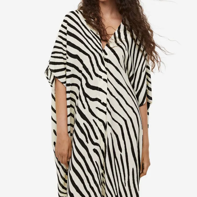 Safari Sizzle Zebra Print Women's Kaftan J5871