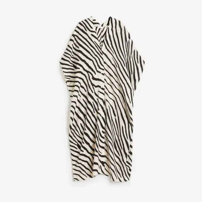 Safari Sizzle Zebra Print Women's Kaftan J5871