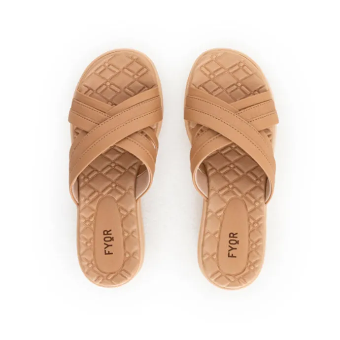 Shinny Cross Strap Sandal BRM 024