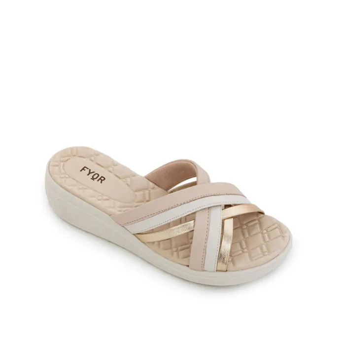 Shinny Cross Strap Sandal BRM 024