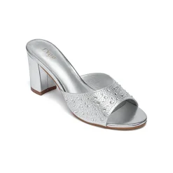 Shiny upper Embellished Mule HL 180