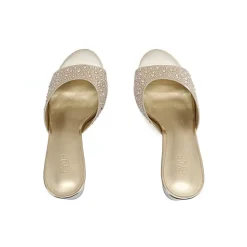 Shiny upper Embellished Mule HL 180