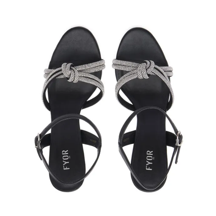 Sparkly Knotted Design Heel BDV 111