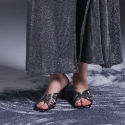Square Diamante Heeled Sandal HL 170