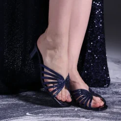 Square Diamante Heeled Sandal HL 122