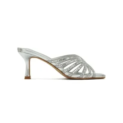 Square Diamante Heeled Sandal HL 170