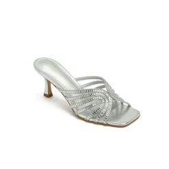 Square Diamante Heeled Sandal HL 170