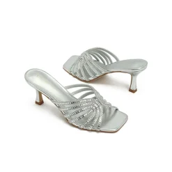 Square Diamante Heeled Sandal HL 170
