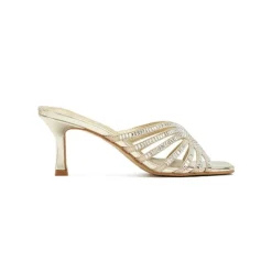 Square Diamante Heeled Sandal HL 170