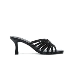 Square Diamante Heeled Sandal HL 170
