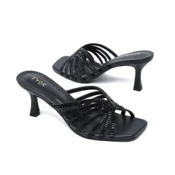 Square Diamante Heeled Sandal HL 170