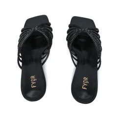 Square Diamante Heeled Sandal HL 170