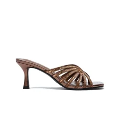 Square Diamante Heeled Sandal HL 170