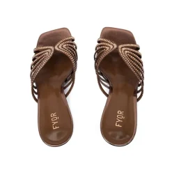Square Diamante Heeled Sandal HL 170