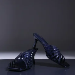 Square Diamante Heeled Sandal HL 170