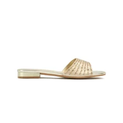 Square Diamante Slip-On Sandal HL 171