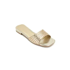Square Diamante Slip-On Sandal HL 171