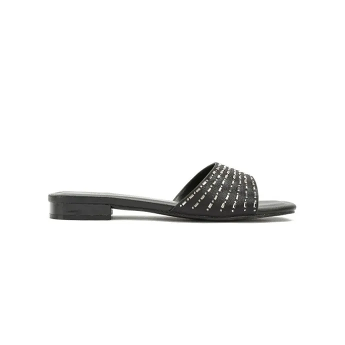 Square Diamante Slip-On Sandal HL 171