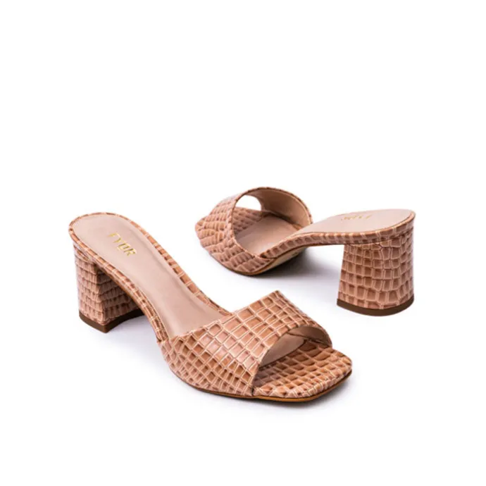 Square Toe Chic Mule BCR 037