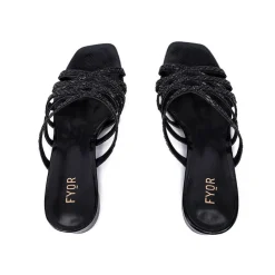 Square Toe Embellished Mule HL 184