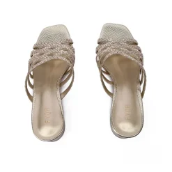 Square Toe Embellished Mule HL 184