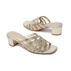 Square Toe Embellished Mule HL 184