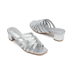 Square Toe Embellished Mule HL 184