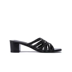 Square Toe Embellished Mule HL 184