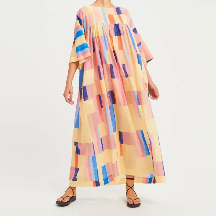 Style Printed Casual Maxi Dress MAX008