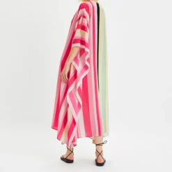 Timeless Glamour Geometric Stripes Kaftan KAF0040