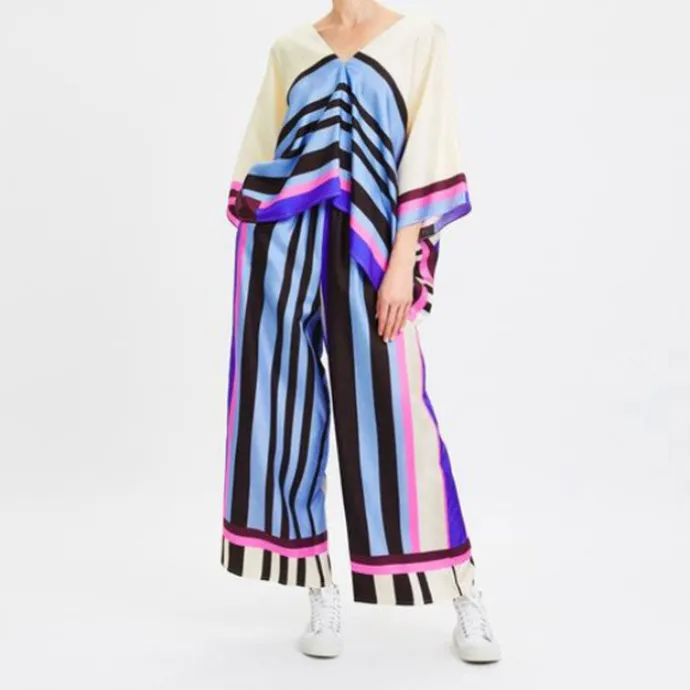 Trendy Palazzo & Draped Top Set CORD0013
