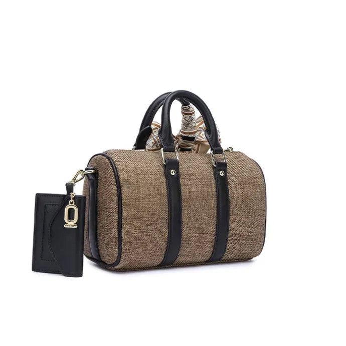 Trendy Textile Crossbody Bag BD 154