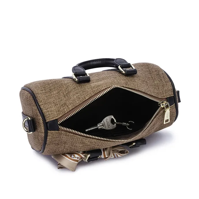 Trendy Textile Crossbody Bag BD 154