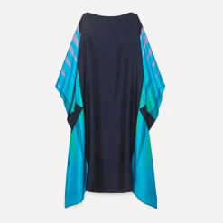Women’s Black And Blue Color Printed Kaftan KAF0028