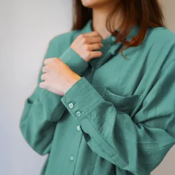 Zurich Crush Shirt With Front Pocket & Trousers J7045